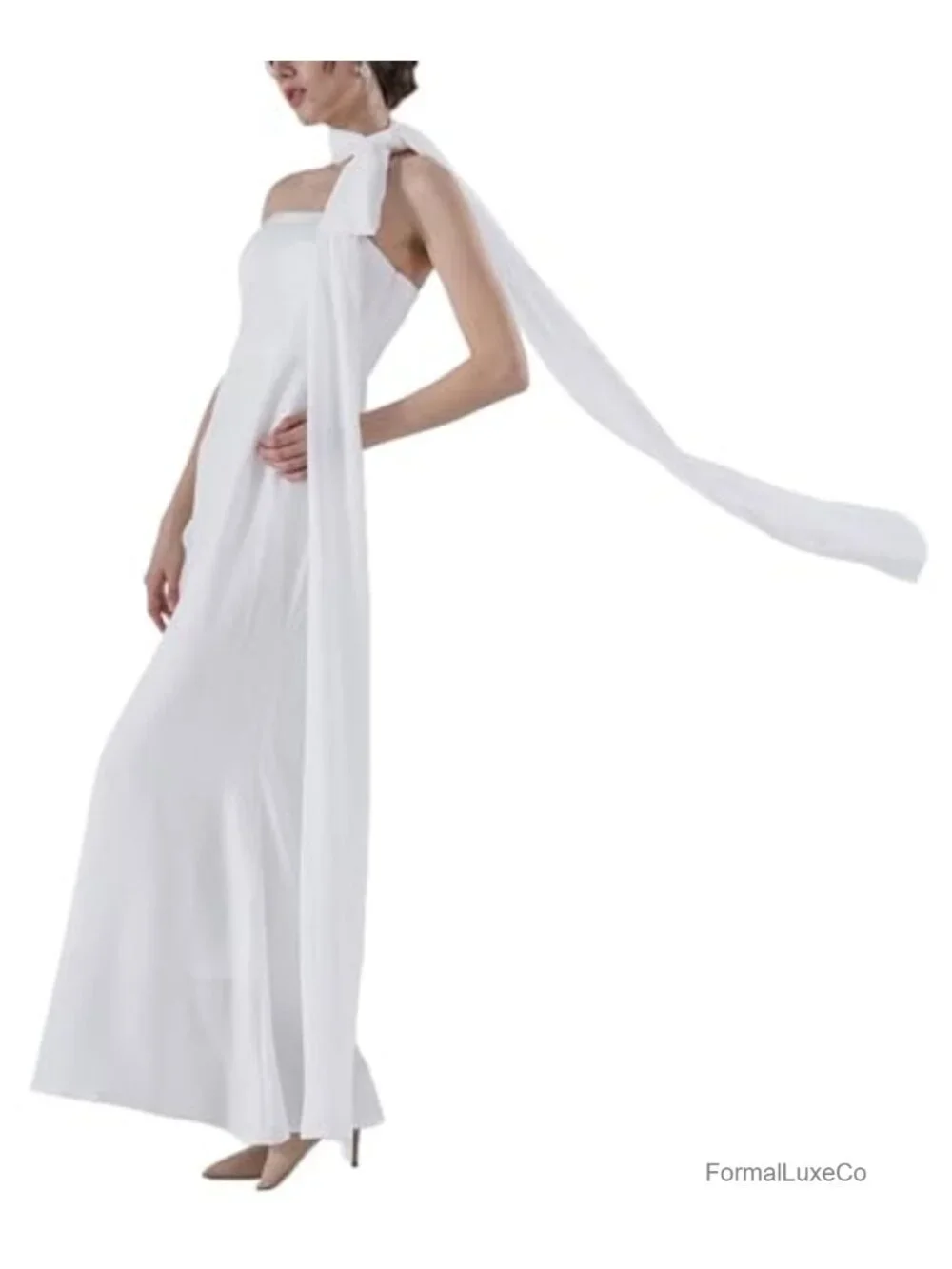157 Inch Long Chiffon Neck Scarf Veil Shawl Wrap for Wedding Bridal Evening